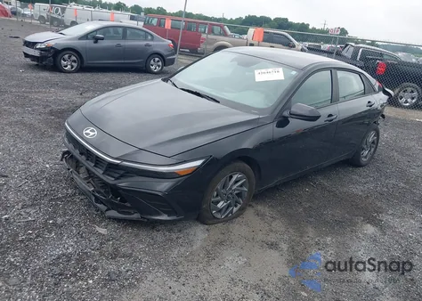 2025 Hyundai Elantra Hybrid Blue from USA, damaged, VIN KMHLM4DJ5SU125112